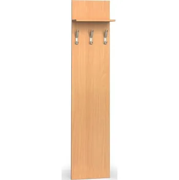 Kancelářská sestava Věšáková stěna PRIMO WOOD, 3 háčky, police, buk