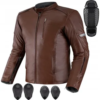 Moto bunda KOŽENÁ BUNDA SHIMA HUNTER+ 2.0 5XL HNĚDÁ