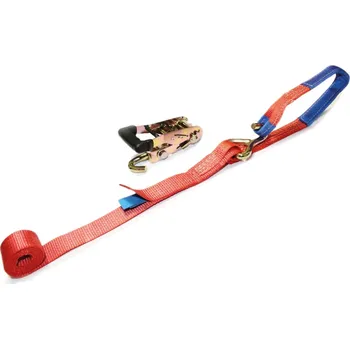 Upínací popruh Upínací souprava 50mm, 5t/2m, jednoduchý hák + oko, ráčna s otočným hákem