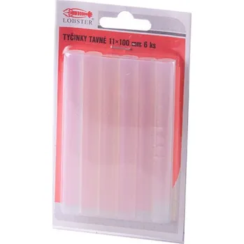 Lobster Tyčinky tavné 11x100mm, 6ks, průhledné
