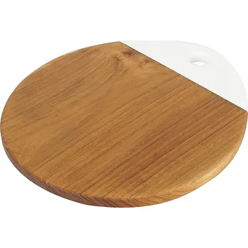 DEOKORK Teakové prknénko BETSY bílé