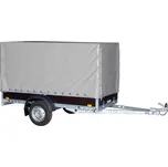 Plachta s konstrukcí UNI/PROFI 8, podchozí výška 150 cm, šedá RAL7037 s přísl.