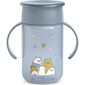 Kojenecká láhev Suavinéx SUAVINEX hrníček na učení Bear 360° Modrý