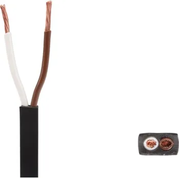 elektrický kabel Kabel 2x0,75 plochý 5,7x3,6 mm pro spojky QS75 (Aspöck), metráž