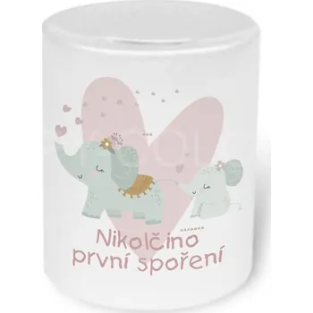 Gravírování Dětská keramická pokladnička s vlastním potiskem