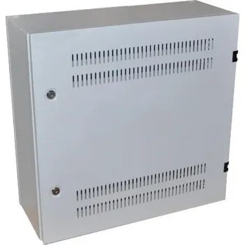 Elektroinstalační materiál XtendLan 19" nástěnný vertikální rozvaděč 2U+4U 540x200, perforované dveře, 2x zámek, šedý WER-542055U4-GR