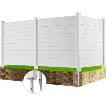 zahradní zástěna VEVOR Venkovní zástěny pro ochranu soukromí 50\" x 50\" Bílá