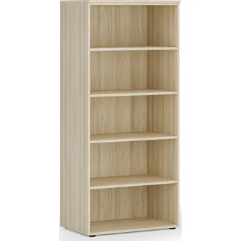 Kancelářská sestava Kancelářský regál PRIMO WOOD, 800 x 500 x 1781 mm, dub přírodní