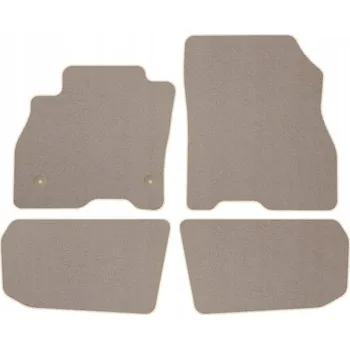 autokoberec Velurové autokoberce s upevněním v sadě Edecor