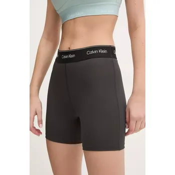 Pánské kraťasy Tréninkové šortky Calvin Klein Performance černá barva, s potiskem, high waist, LVGWS5L706 99X, vel. XL
