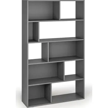 Knihovna Knihovna CASCADE, 1766 x 1000 x 300 mm, grafit