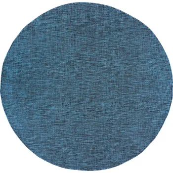 Koberec Kulatý bezvlasý koberec Mega - tyrkysový Rozměr koberce: 120x120 cm