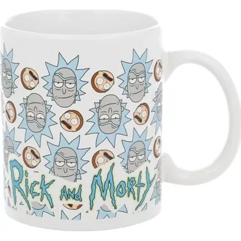 STOR Hrneček keramický Rick & Morty Faces 325 ml