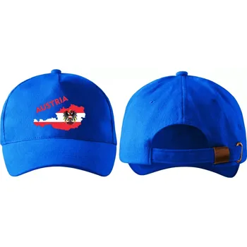 Kšiltovka kšiltovka s vlajkou RAKOUSKA modrá (pánská kšiltovka vlajka a znakem RAKOUSKO , AUSTRIA)