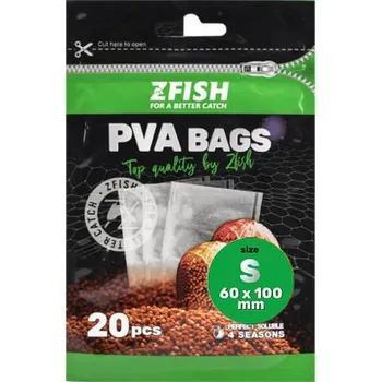 PVA sáčky Zfish - velikost S - 60 x 100 mm