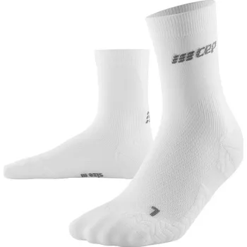 Běžecké oblečení CEP dámské běžecké kompresní vysoké ponožky ULTRALIGHT - white Velikost: II (Vel. chodidla 34-37)