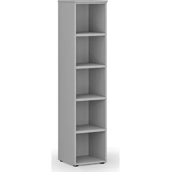Kancelářská sestava Kancelářský regál PRIMO GRAY, 400 x 420 x 1781 mm, šedá