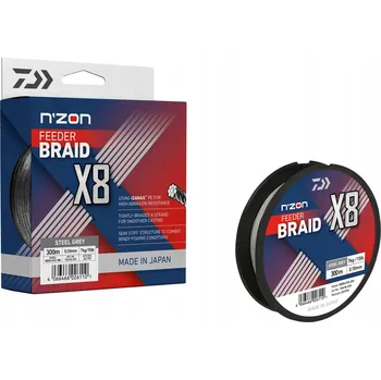Šňůra Daiwa N'Zon X8 Braid 0,08 mm x 300 m