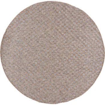 Koberec Kulatý bezvlasý koberec Mega - béžový Rozměr koberce: 120x120 cm