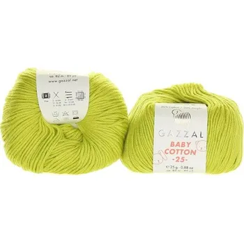 Příze Příze Baby Cotton 25, 3457, limetková