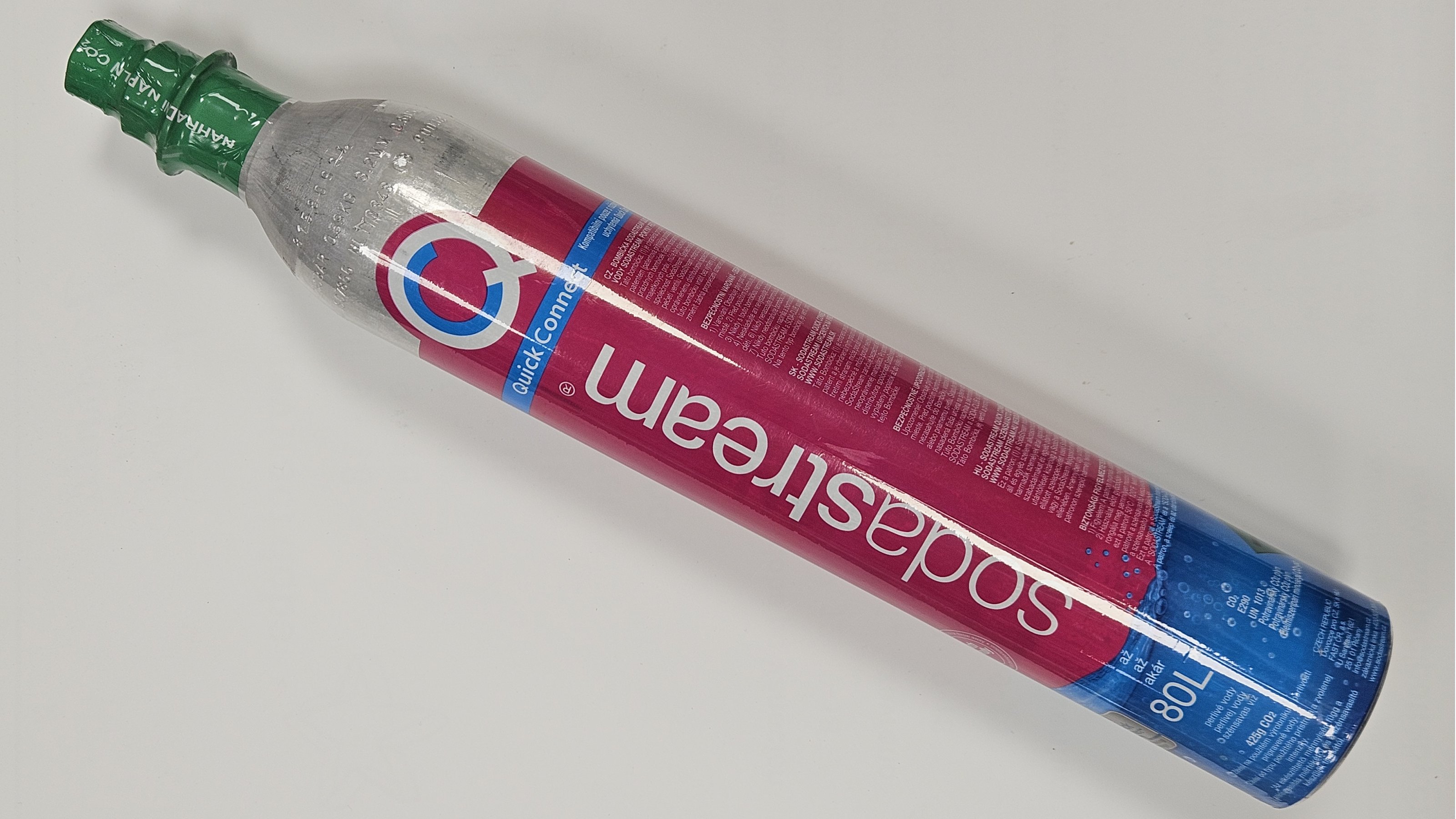 SODASTREAM Náplň Quick Connect CO2, výměna bombičky, růžová
