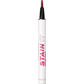 Přípravek na rty Revolution Relove Stain It Lip Ink Pen fix na rty pro dlouhotrvající efekt odstín Coral 0.5 ml