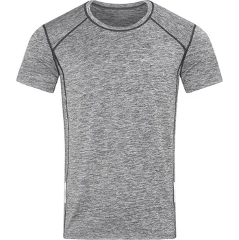 pracovní tričko Stedman Tričko Sports-T Reflect Men, sportovní, krátký rukáv, pánské COT05884003404-grey heathe XL Melír šedá