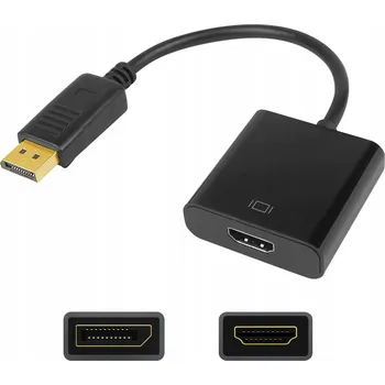 Video kabel Kabel DP DisplayPort - HDMI 15cm