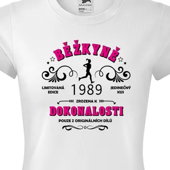 Dámské tričko Funkční trička Běh | Funkční tričko Běh s rokem narození