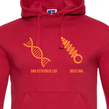 Pánská mikina Mikina Auta a motorky | Mikina DNA tlumič