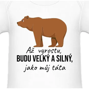 Kojenecký body Dětské body Pro nejmenší | Body Až vyrostu budu jako táta