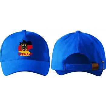 Kšiltovka kšiltovka s vlajkou NĚMECKA modrá (pánská kšiltovka vlajka a znakem NĚMECKO / GERMANY)