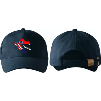 Kšiltovka kšiltovka s vlajkou CHORVATSKA navy modrá (pánská kšiltovka vlajka a znakem CHORVATSKO CROATIA)