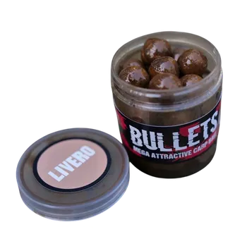 Boilies G.B.U. Dipované Boilies Bullets Livero 200g Hmotnost: 200g, Průměr: 24mm