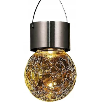 Venkovní osvětlení Solární lampa zapichovací Cortina stříbrná s vypínačem IP44 8,5 cm