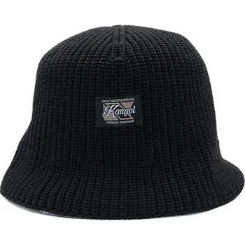 Klobouk Klobouk Kangol - Washed Knit Bucket - Black velikost One Size (56-59 cm)