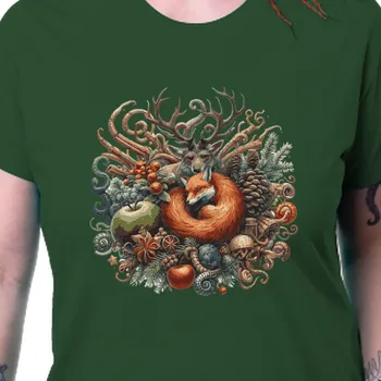 Dámské tričko Tričko Myslivci | Tričko Kouzelný les