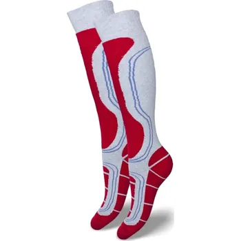 Dívčí tričko DĚTSKÉ LYŽAŘSKÉ PONOŽKY 9105.001 bledá melanž 29-31