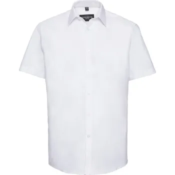 Pánská košile Russell Košile 963M, krátký rukáv COT11963M00113-white 3XL Bílá