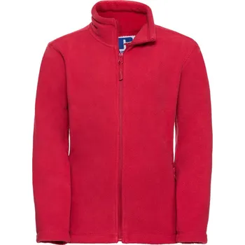 Russell Mikina 870B na zip, fleecová, dětská COT10870B248a3-classic red Červená 104