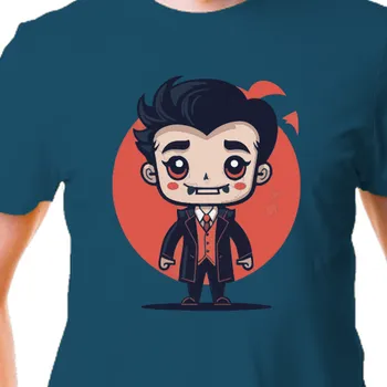 Tričko Halloween | Haloweenské triko s upírem