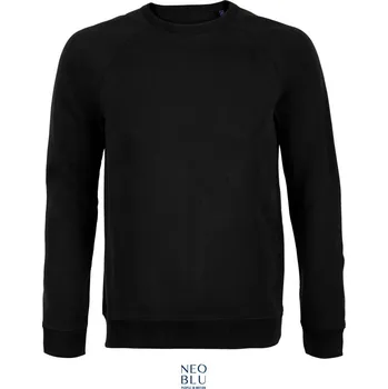 pracovní mikina NEOBLU Mikina Nelson Men, raglánová, pánská COT243194n1113-deep black 3XL Černá deep