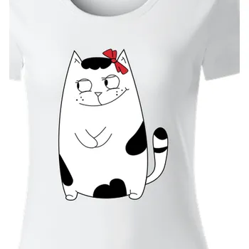 Dámské tričko Organická trička Pro páry | Bio tričko pro zamilované Kočička