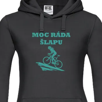 Dámská mikina Mikina Cyklisté | Mikina pro cyklistky Ráda šlapu