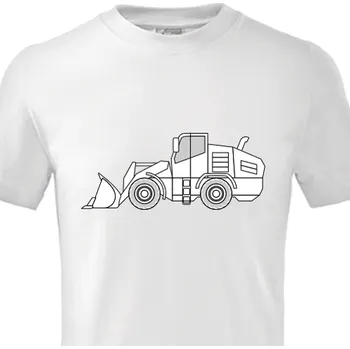 omalovánky Vyrobsitričko.cz Tričko omalovánka Kolonakladač Bílá 134