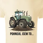 Organická trička Traktory a bagry | Organické triko pro traktoristu Pohnojil jsem to