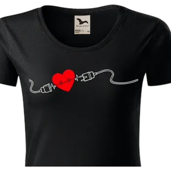 Dámské tričko Organická trička Pro páry | Bio dámské tričko Srdce