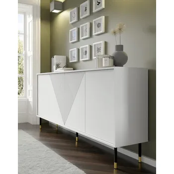 Komoda BIM Komoda Woody 4D, 180 cm, bílý mat