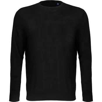 pracovní mikina NEOBLU Svetr Stuart Men, pánský COT244037n1114-deep black 4XL Černá deep