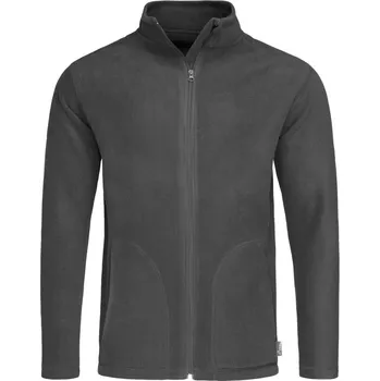 pracovní mikina Stedman Mikina Fleece Jacket Men na zip, pánská COT055030g4602-grey steel M Šedá ocel